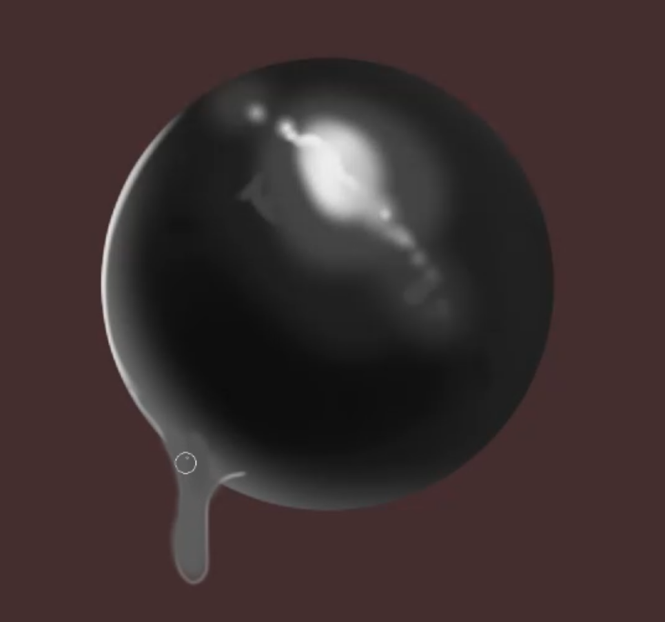 Sphere that looks like rubber or slime