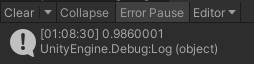 Debug console when jumping